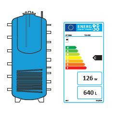 BALLON TAMPON TS1S 600 AVEC ECS BAIN MARIE + 1 SERP. SOLAIRE