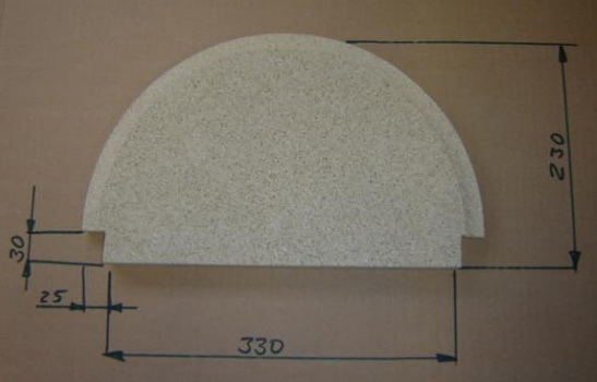 Déflecteur vermiculite poêle PIEROS