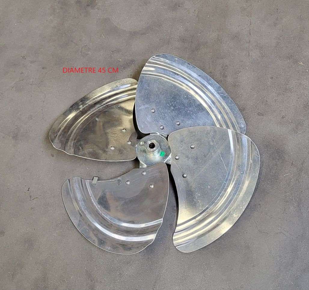 Hélice métalique ventilateur