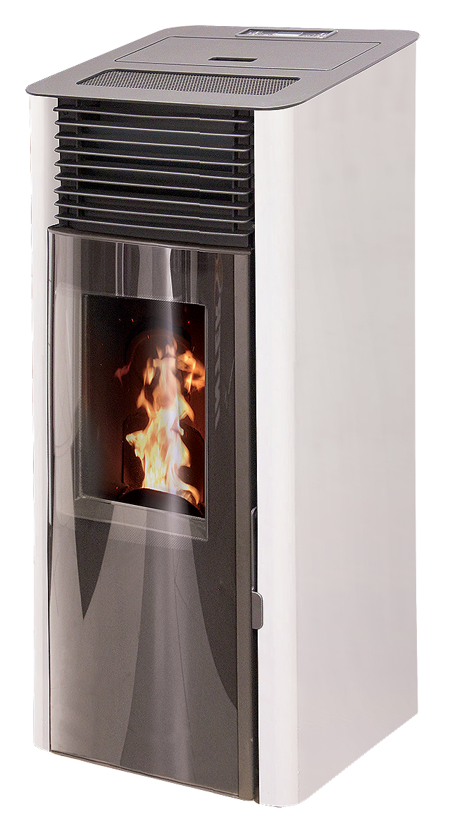 Poêle granulés CAPRI blanc 8 kW