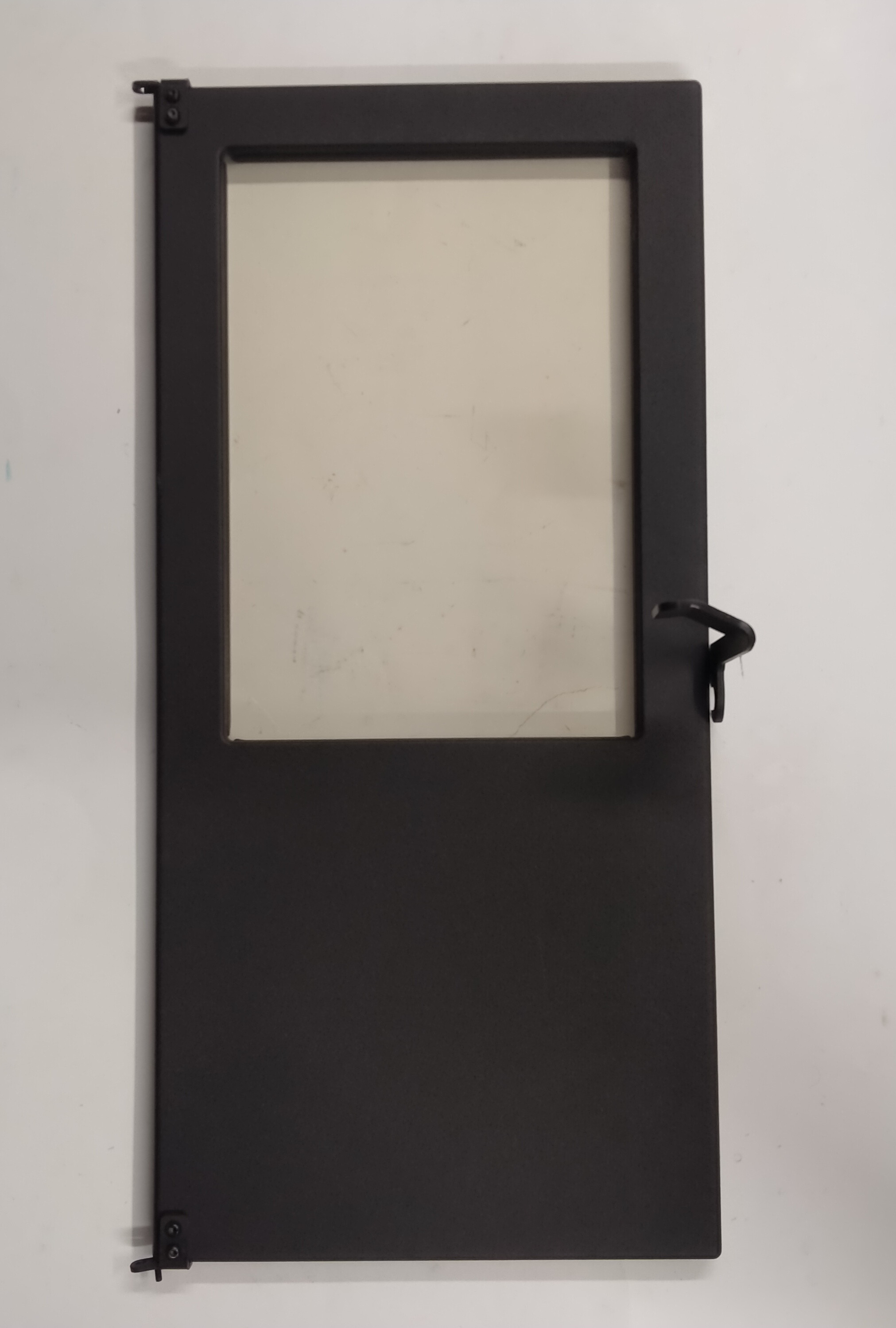 Porte intérieure complète poêle Verone Glass noir