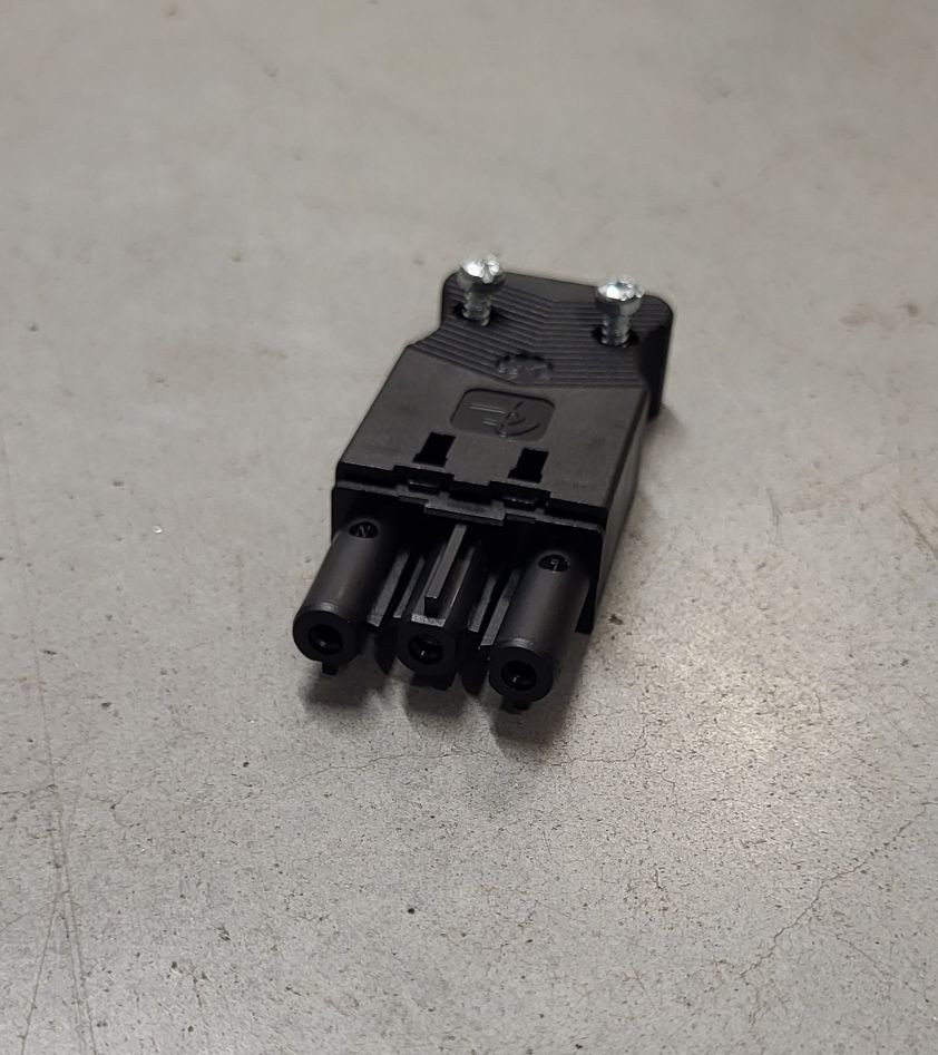Prise F 3poles complément p/moteur vis granule SMS